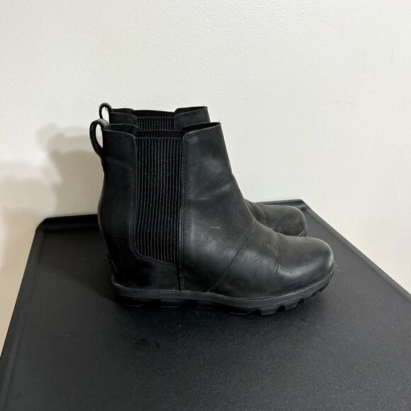 Sorel Black Joan of Arctic Wedges - Picture 1 of 7